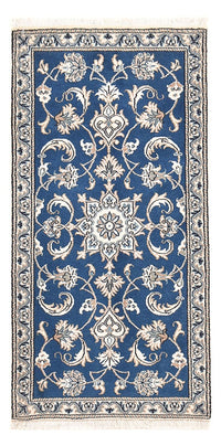 Tapis persan - Nain - 140 x 68 cm - bleu