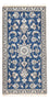 Tapis persan - Nain - 140 x 68 cm - bleu