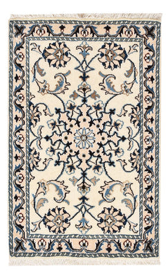 Tapis persan - Nain - 93 x 60 cm - beige