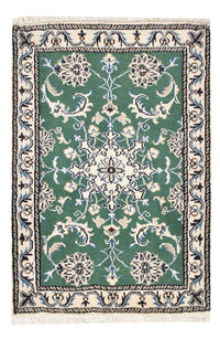 Tapis persan - Nain - 87 x 60 cm - vert