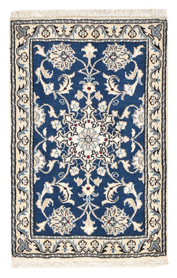 Tapis persan - Nain - 88 x 60 cm - bleu
