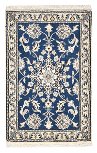 Tapis persan - Nain - 88 x 60 cm - bleu