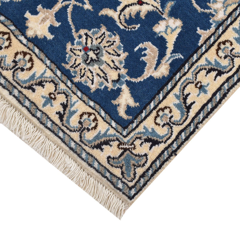 Tapis persan - Nain - 88 x 60 cm - bleu