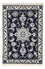 Tapis persan - Nain - 90 x 62 cm - bleu foncé