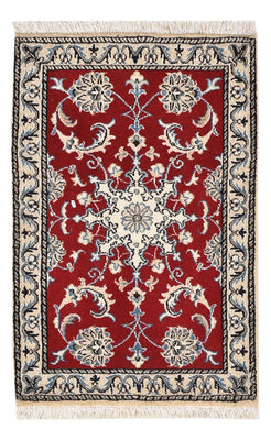 Tapis persan - Nain - 85 x 55 cm - rouge