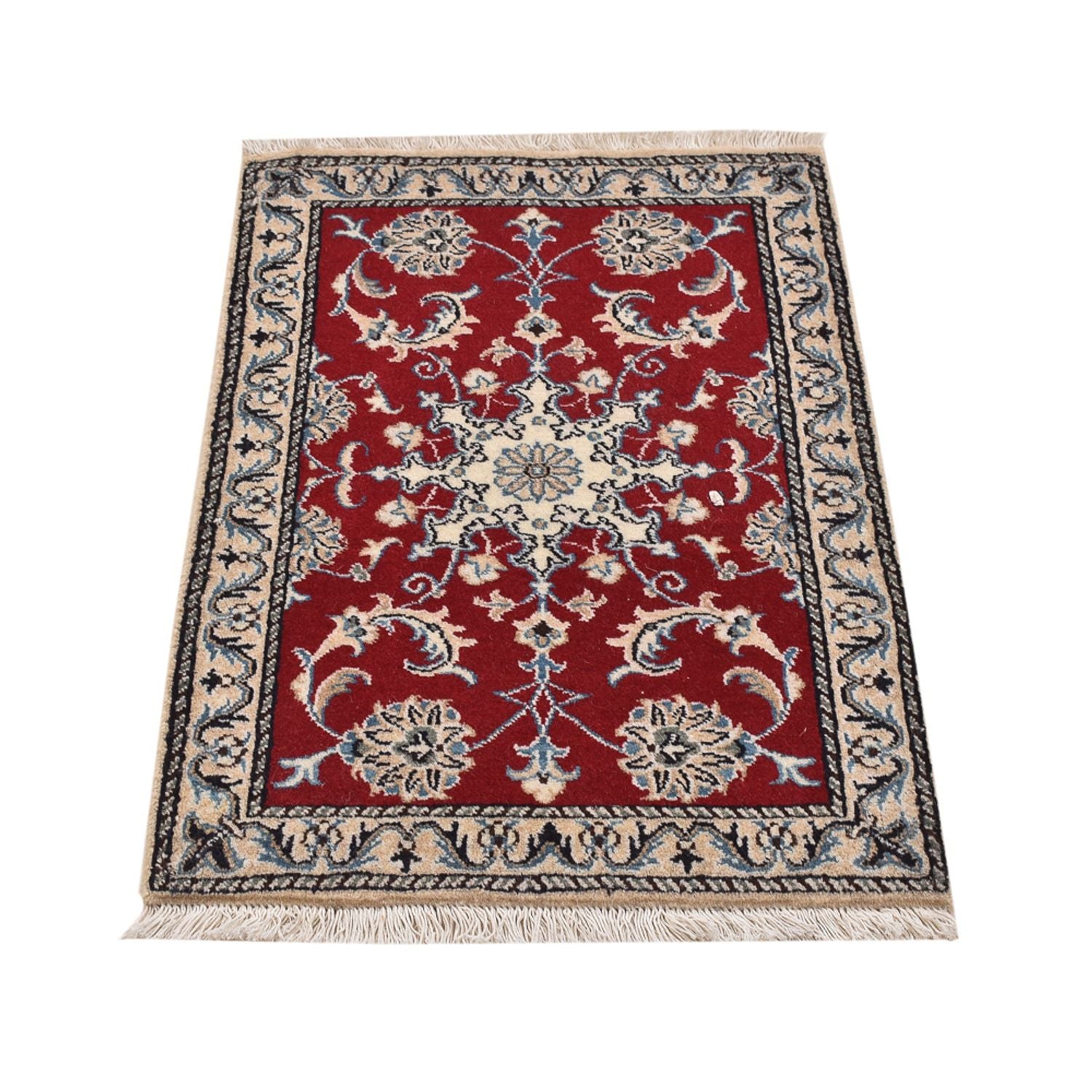 Tapis persan - Nain - 85 x 55 cm - rouge