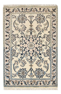 Tapis persan - Nain - 87 x 60 cm - beige