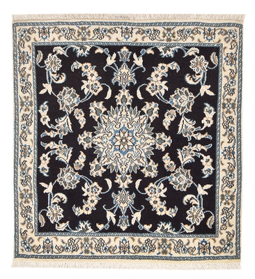 Tapis de couloir Tapis persan - Nain - 100 x 93 cm - bleu foncé