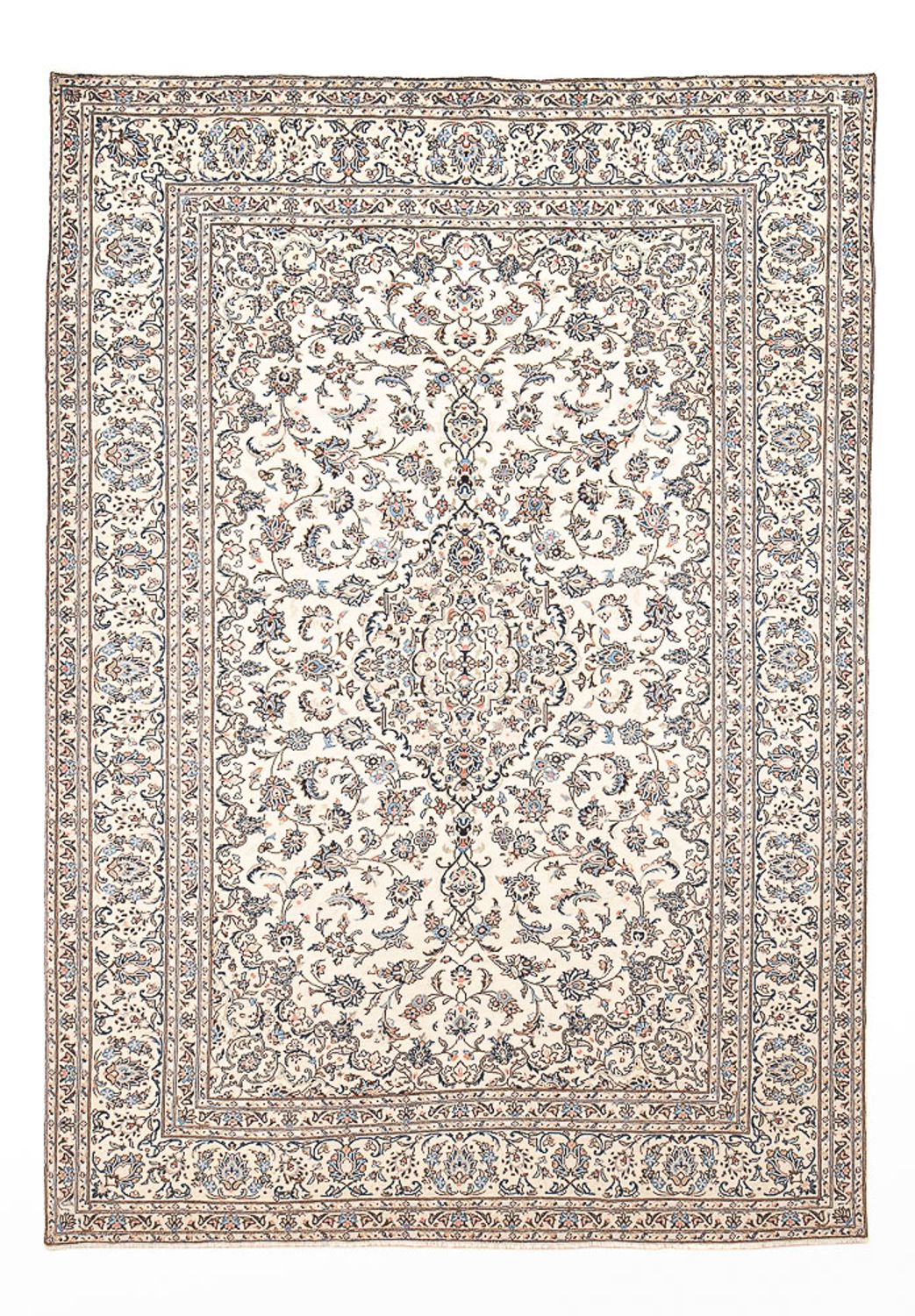 Tapis persan - Keshan - 350 x 245 cm - gris clair