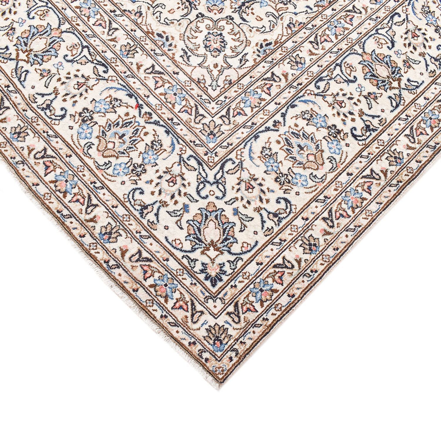 Tapis persan - Keshan - 350 x 245 cm - gris clair