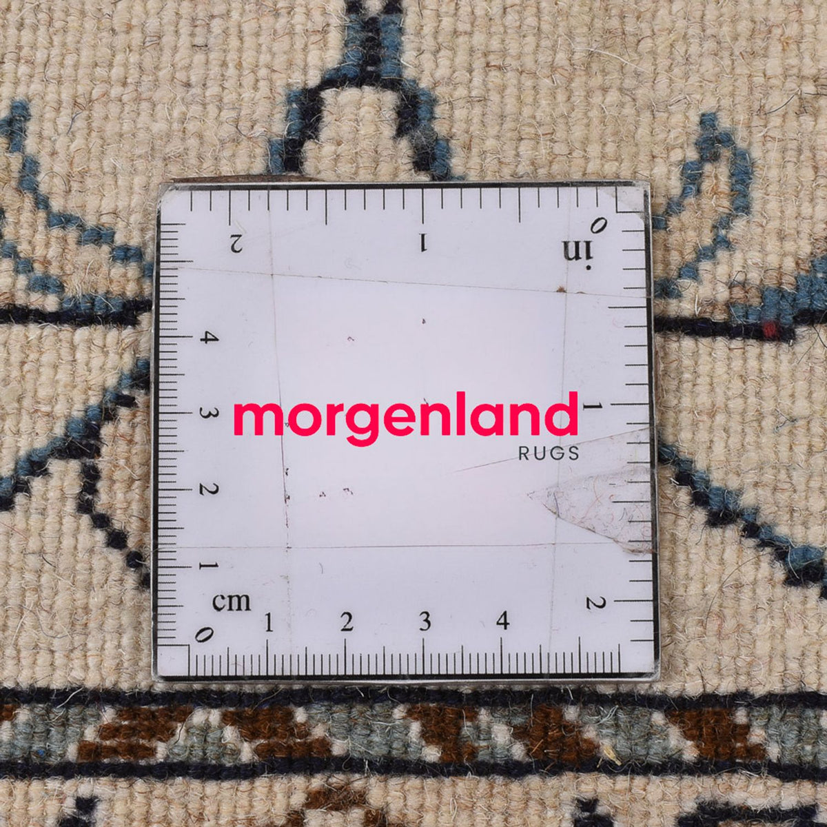 Tapis de couloir Tapis persan - Nain - 300 x 80 cm - beige