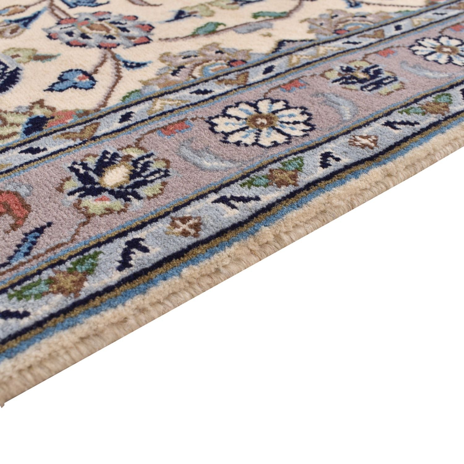 Tapis de couloir Tapis persan - Keshan - 308 x 80 cm - beige