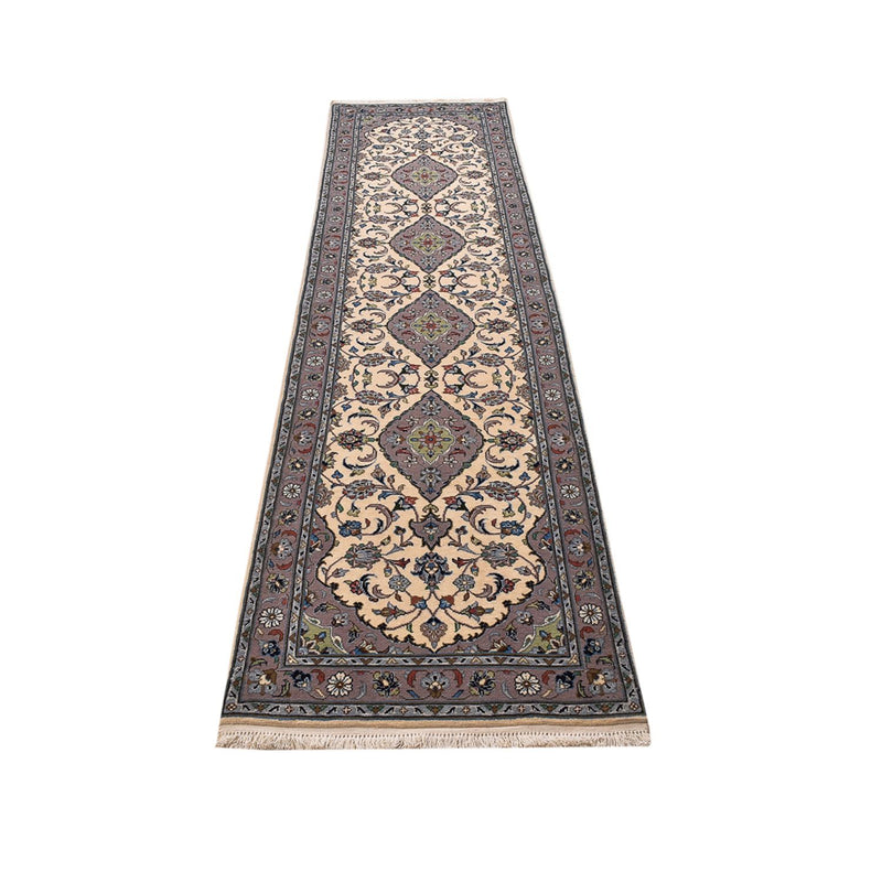 Tapis de couloir Tapis persan - Keshan - 308 x 80 cm - beige