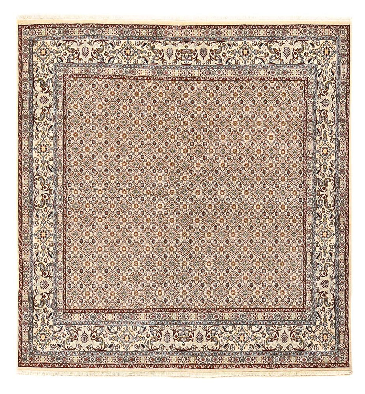 Tapis persan - Classique carré  - 202 x 193 cm - marron clair