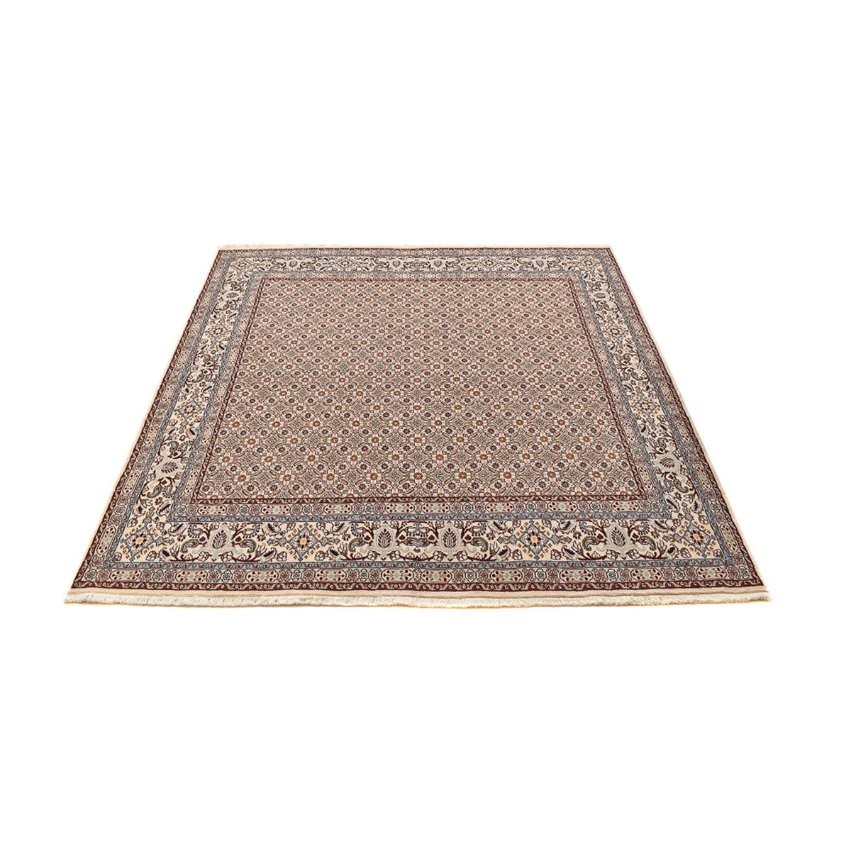 Tapis persan - Classique carré  - 202 x 193 cm - marron clair