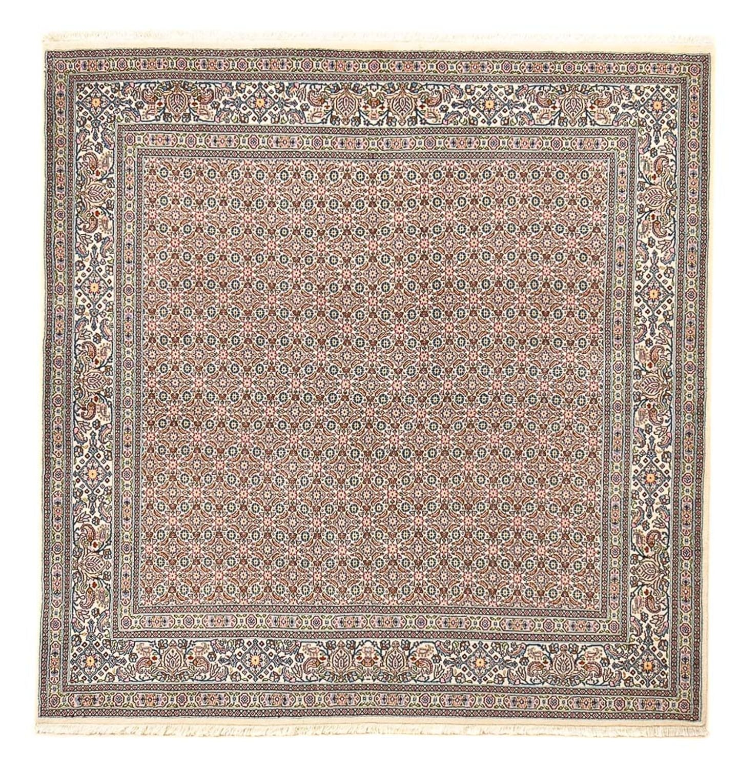 Tapis persan - Classique carré  - 200 x 200 cm - marron clair