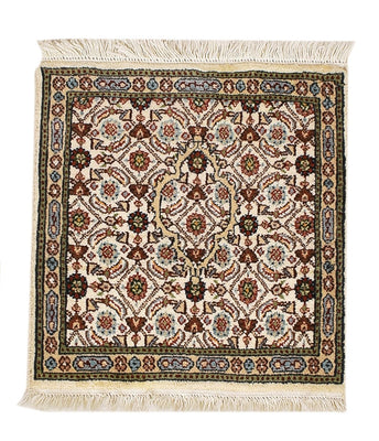 Tapis persan - Classique - 40 x 40 cm - multicolore