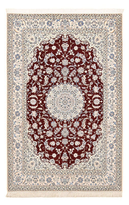 Tapis persan - Nain - Premium - 236 x 150 cm - rouge foncé