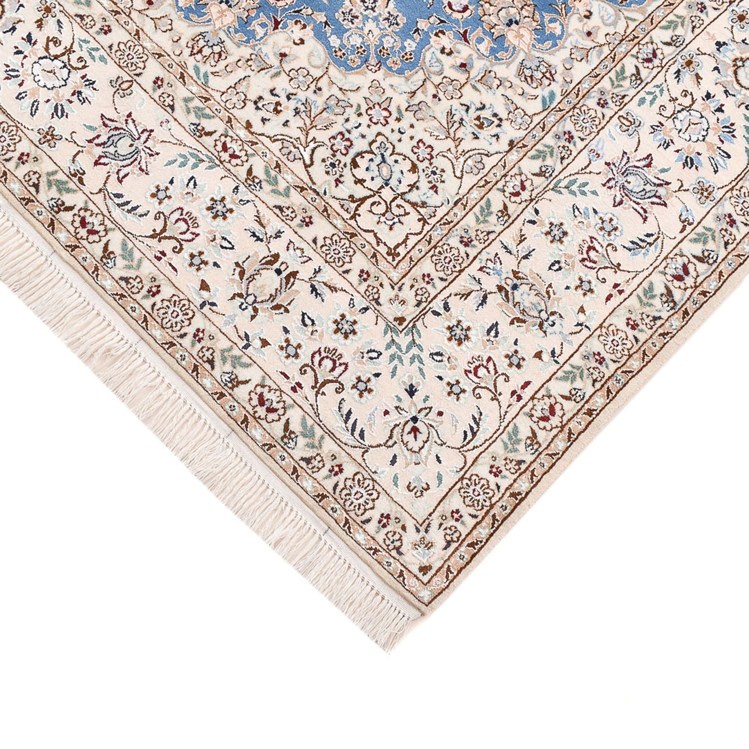 Tapis persan - Nain - Premium - 221 x 159 cm - bleu