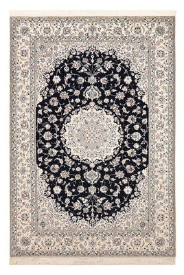 Tapis persan - Nain - Premium - 237 x 158 cm - bleu foncé