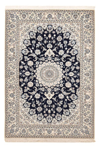 Tapis persan - Nain - Premium - 245 x 165 cm - bleu foncé