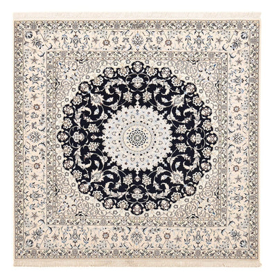 Tapis persan - Nain - Premium carré  - 181 x 178 cm - bleu foncé