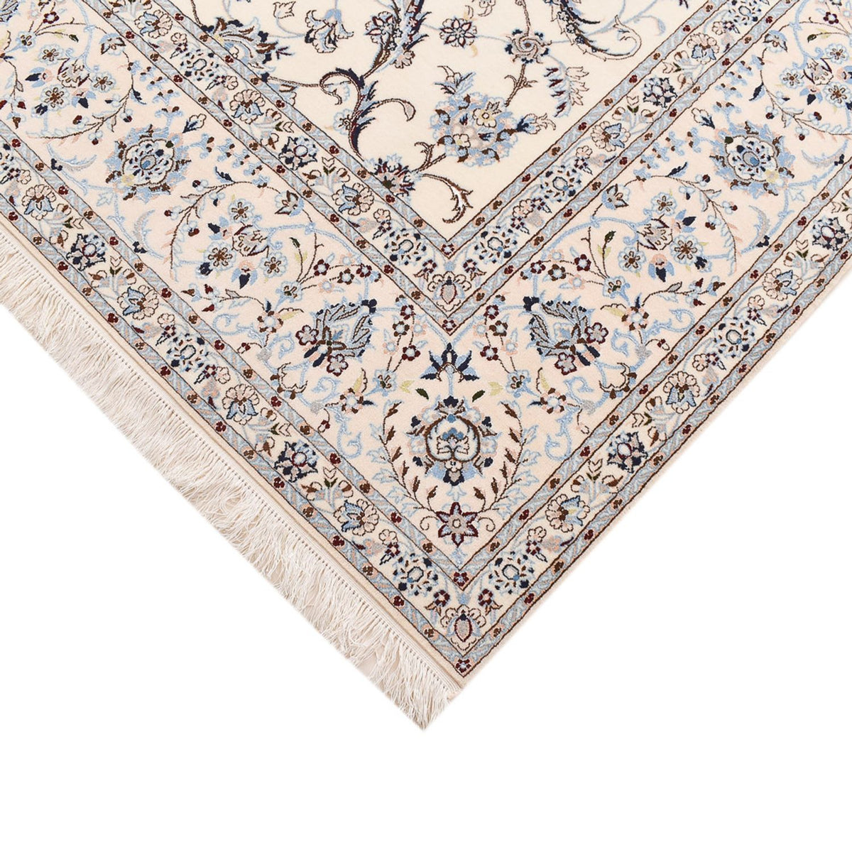 Tapis persan - Nain - Premium - 255 x 210 cm - gris clair