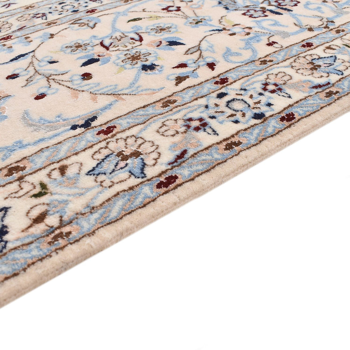 Tapis persan - Nain - Premium - 255 x 210 cm - gris clair