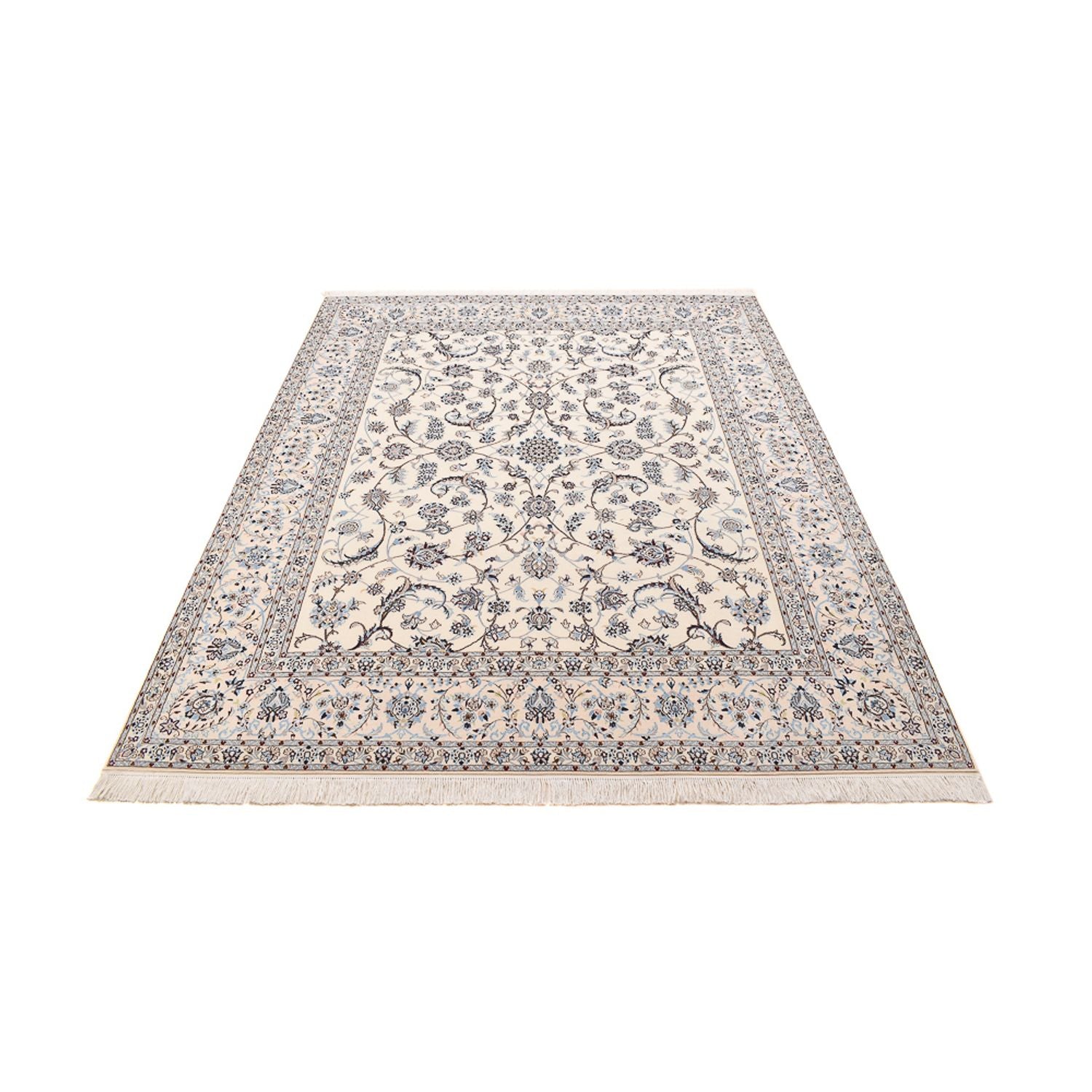 Tapis persan - Nain - Premium - 255 x 210 cm - gris clair