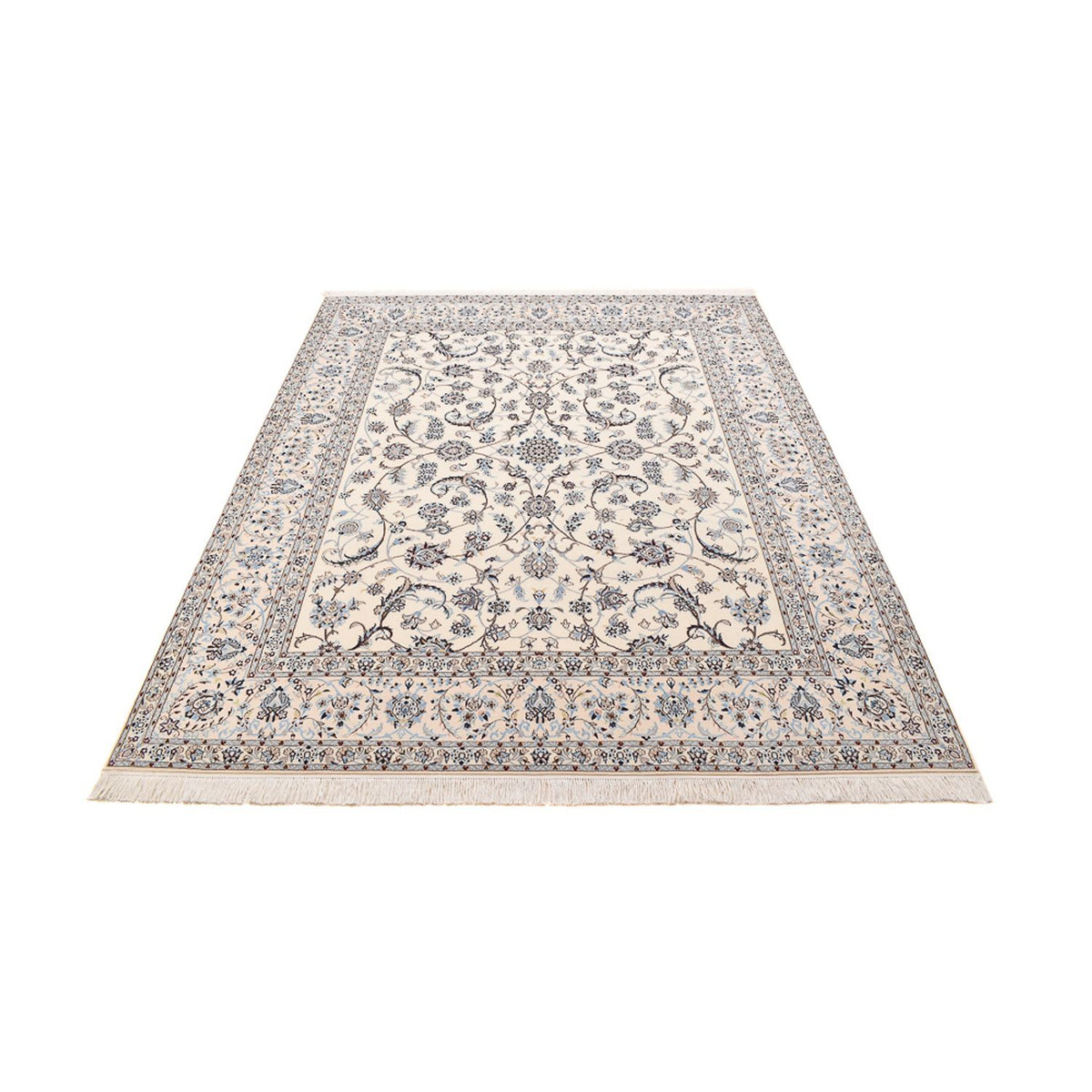 Tapis persan - Nain - Premium - 255 x 210 cm - gris clair