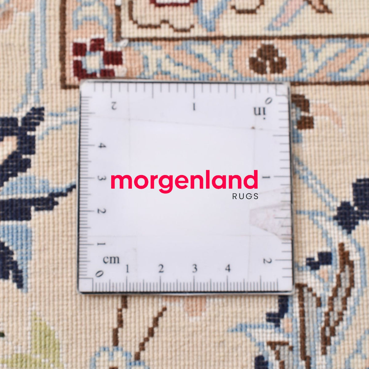 Tapis persan - Nain - Premium - 255 x 210 cm - gris clair