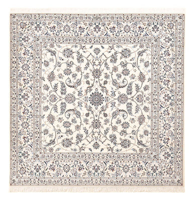 Tapis persan - Nain - Premium carré  - 204 x 207 cm - gris clair