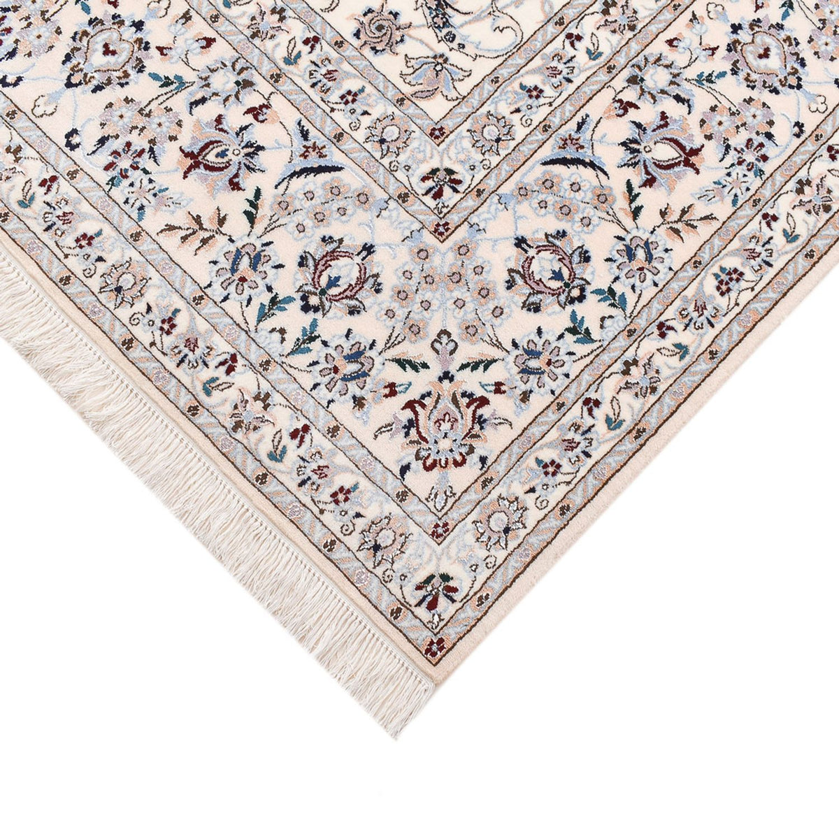 Tapis persan - Nain - Premium carré  - 204 x 207 cm - gris clair