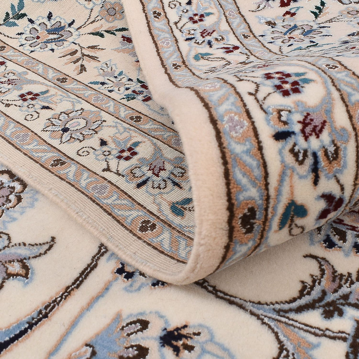 Tapis persan - Nain - Premium carré  - 204 x 207 cm - gris clair