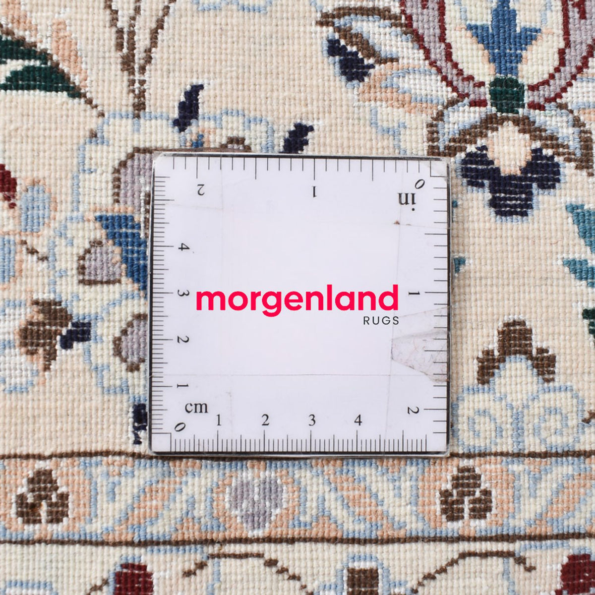 Tapis persan - Nain - Premium carré  - 204 x 207 cm - gris clair