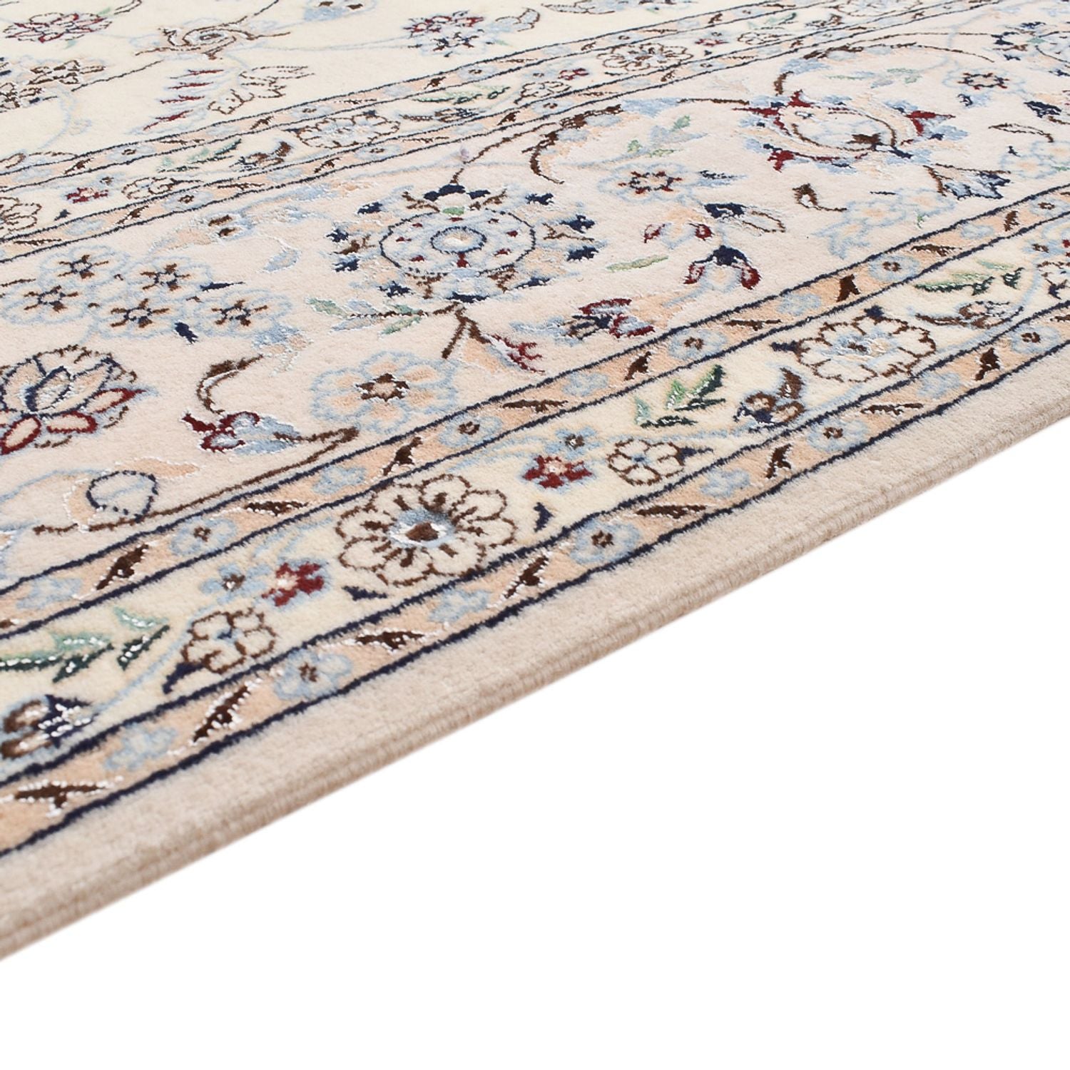 Tapis persan - Nain - Premium carré  - 205 x 206 cm - gris clair