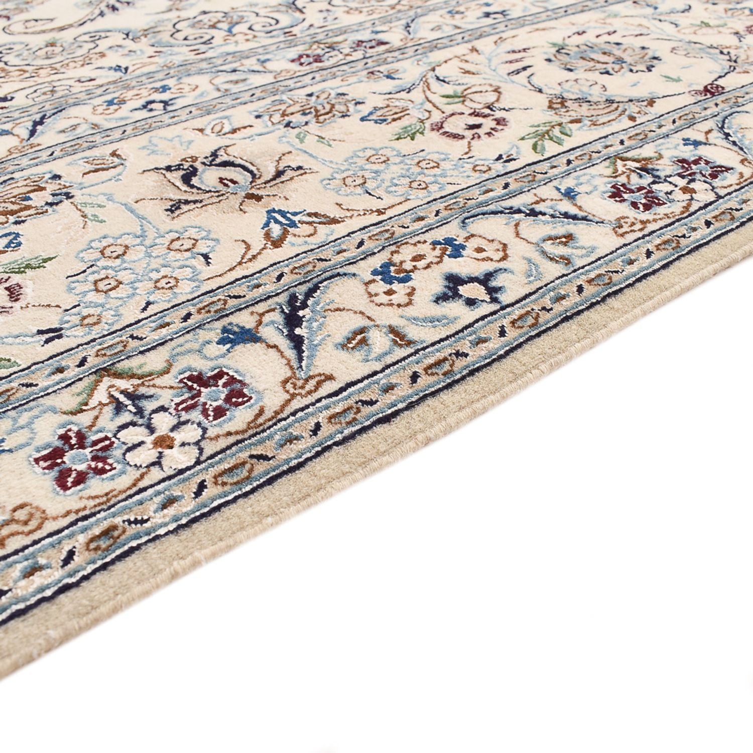 Tapis persan - Nain - Royal - 305 x 205 cm - gris clair