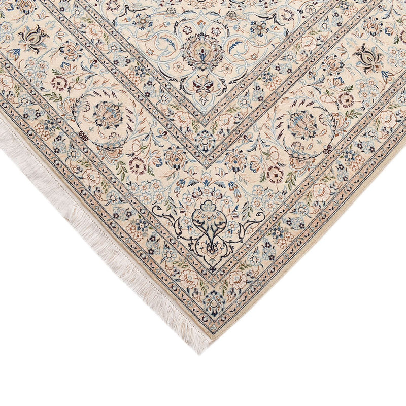 Tapis persan - Nain - Royal - 305 x 205 cm - gris clair
