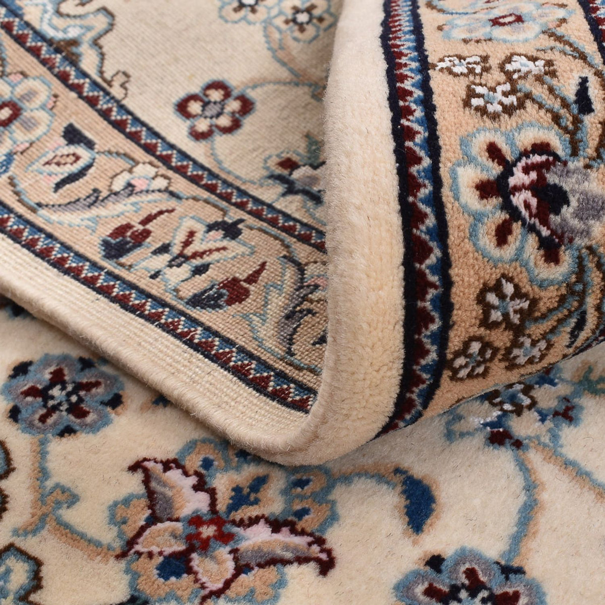 Tapis persan - Nain - Royal - 87 x 66 cm - crème