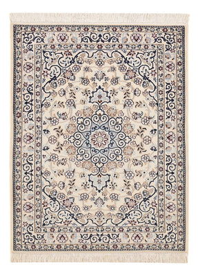 Tapis persan - Nain - Royal - 105 x 81 cm - gris clair