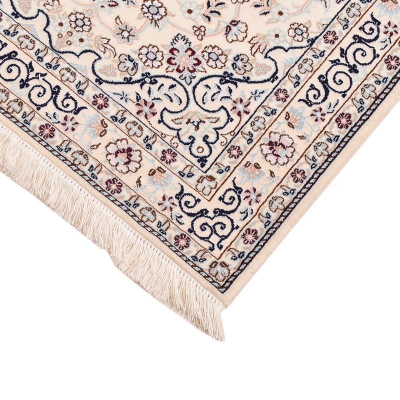 Tapis persan - Nain - Royal - 105 x 81 cm - gris clair
