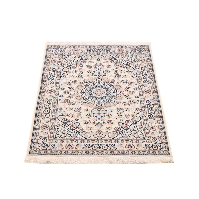 Tapis persan - Nain - Royal - 105 x 81 cm - gris clair