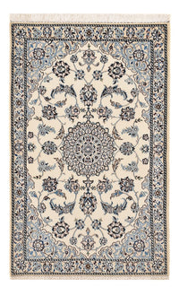Tapis persan - Nain - Royal - 109 x 69 cm - gris clair
