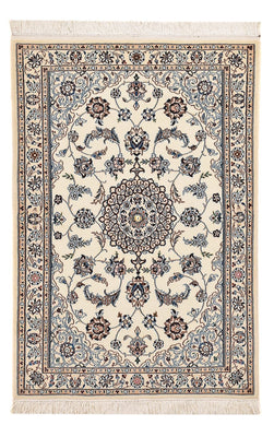 Tapis persan - Nain - Royal - 108 x 72 cm - gris clair