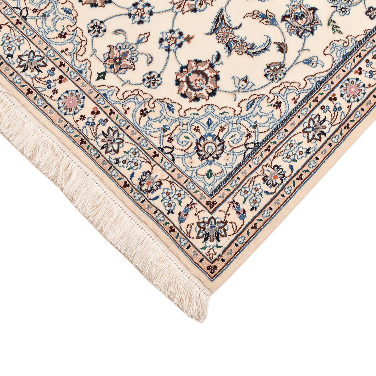 Tapis persan - Nain - Royal - 108 x 72 cm - gris clair