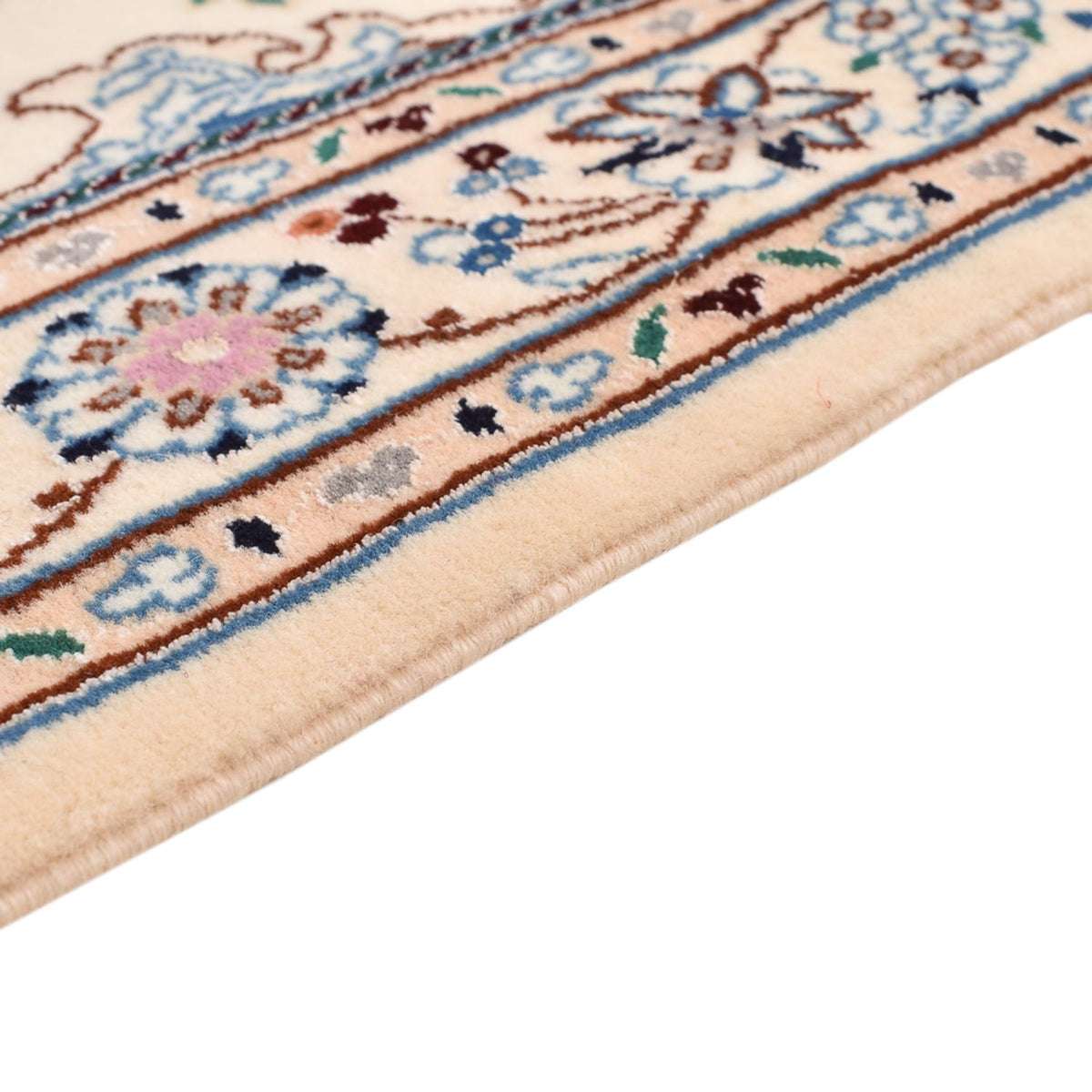 Tapis persan - Nain - Royal - 108 x 72 cm - gris clair