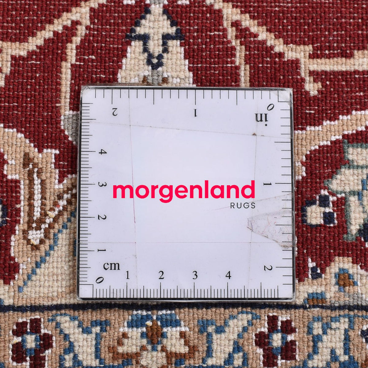 Tapis persan - Nain - Royal - 94 x 63 cm - rouge foncé