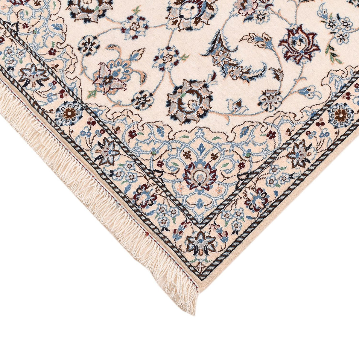 Tapis persan - Nain - Royal - 108 x 71 cm - gris clair