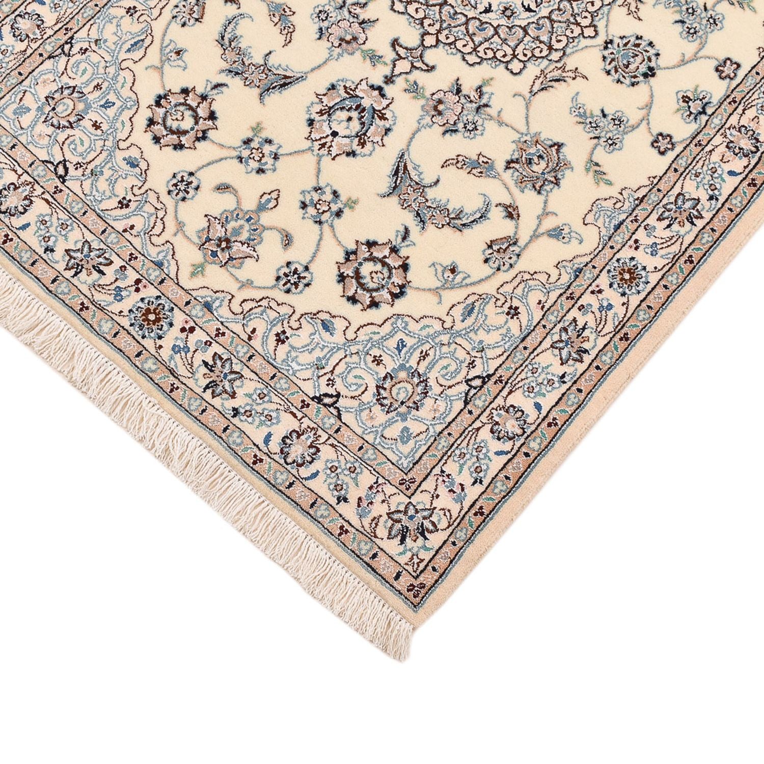 Tapis persan - Nain - Royal - 113 x 74 cm - gris clair