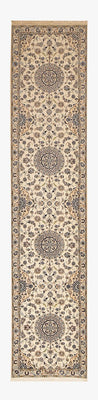 Tapis de couloir Tapis persan - Nain - Premium - 403 x 87 cm - beige